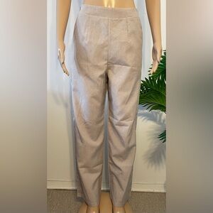 Elegant Gray Women's Straight Leg Pants